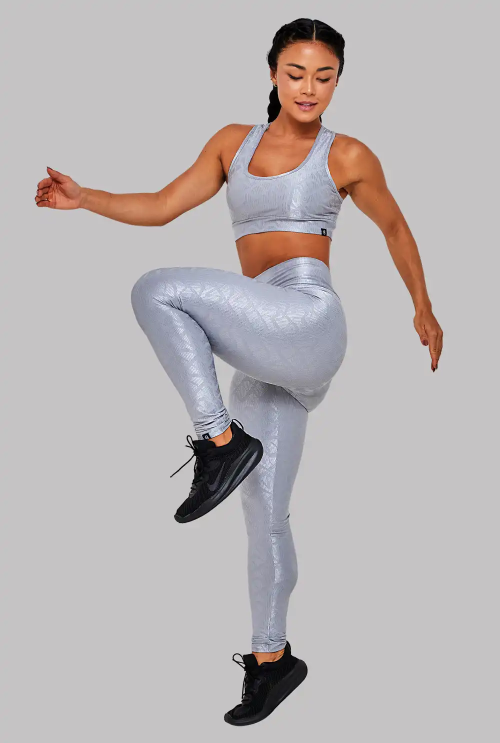 Legging Shine Gray